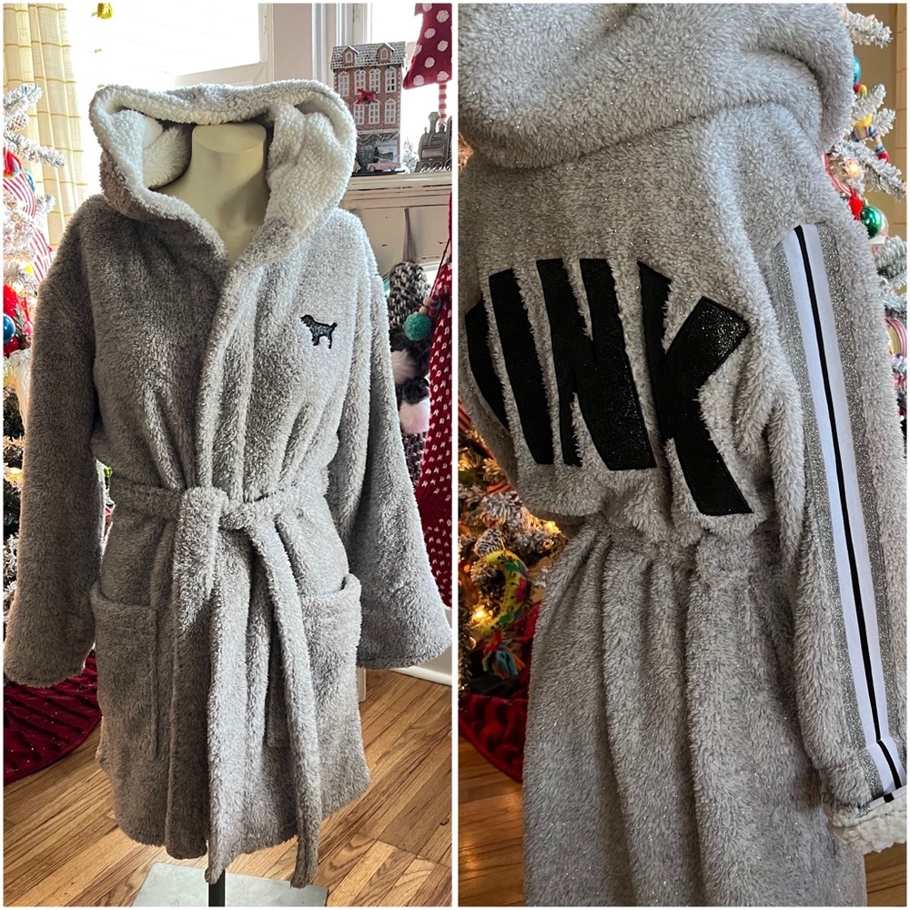 VS PINK Short Sparkly Robe